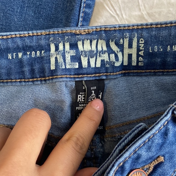 Blue Distressed Skinny Jeans - Picture 3 of 3